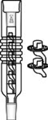 Distilling Column, Perforated Plate, Oldershaw, Vacuum Jacketed, Silvered