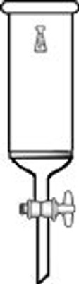 Filter Funnel, Cylindrical with Stopcock