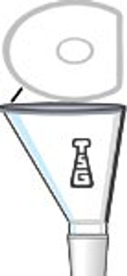 Funnel, Filling, Flat Side, Short Stem, Bottom Joint