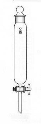Funnel, Separatory, Cylindrical, Stoppered