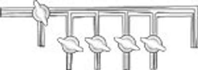 Gas Manifold, 4-Place