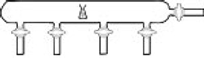 Manifold, Vacuum, with Glass Stopcocks