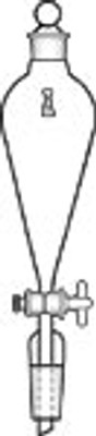 Funnel, Separatory, Squibb, Stoppered