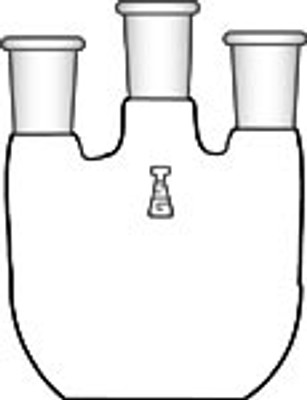 Flask, Three Necks, Flat Bottom