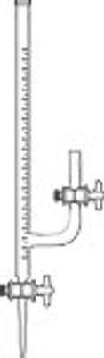 Buret, Straight Stopcock, Side Tube, Class-A TG-2430