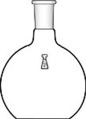 Flask, Flat Bottom, Single Neck