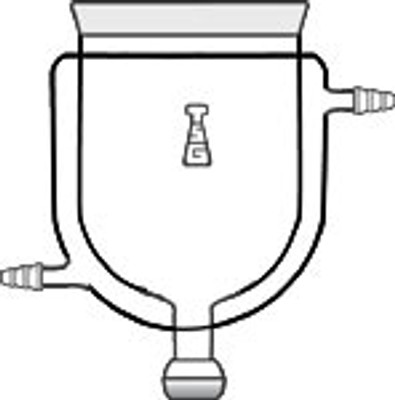 Flask, Reaction, Cylindrical, Jacketed, with Take-Off