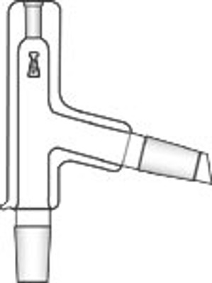 Adapter, Three-Way, 75-Degree Sidearm, Jacketed