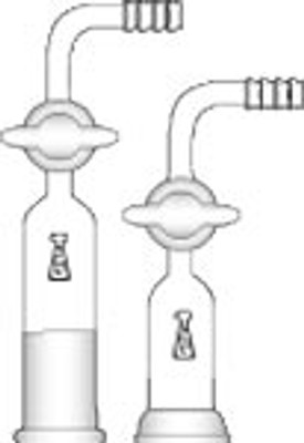Adapter, 90-degree Bend, Outer or Socket Joint w/ Stop-cock and Hose Connection