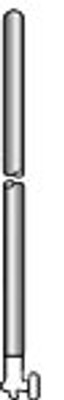 Stirrer Shaft, Precision Ground, 10 mm, with Button End