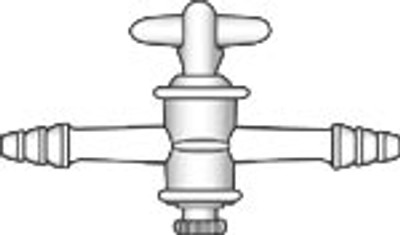 Adapter, Stopcock with Dual Hose Connections
