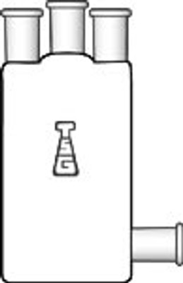 Bottle, Three-Neck, Woulff with Drain