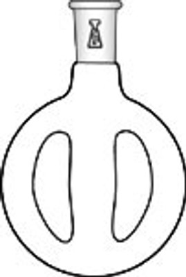 Flask, Round Bottom, with Morton Indentations