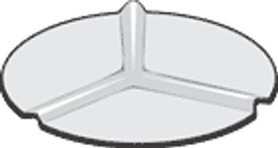 Beaker Cover, Ribbed Watch Glass