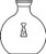 Flask, Flat Bottom, Single Neck, Spherical Joint
