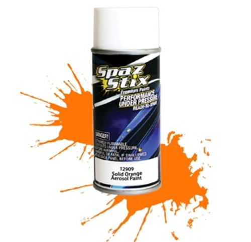 SZX12909  Solid Orange Aerosol Paint, 3.5oz Can