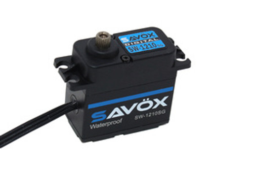 SAVSW1210SG-BE  Waterproof High Voltage Digital Servo 0.13sec / 444.4oz @ 7.4V - Black Edition