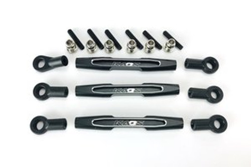 CEGCKD0375  KAOS CNC Aluminum Panhard Bar & Steering Tie Rod (57mm, Black) (3pcs) F450