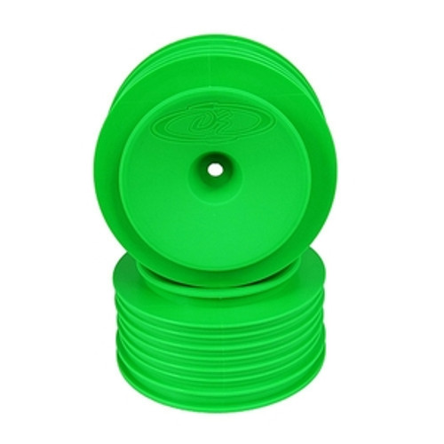 DERPSCUG  Speedline Plus SC Wheels for Kyosho Ultima SC6 / Traxxas Slash Rear - Slash 4x4 / GREEN