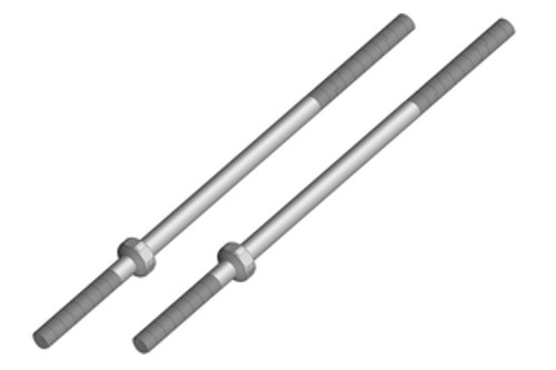 COR00250-052  Turnbuckle 80 mm - M3 - Steel - 2 pcs: Mammoth, Moxoo, Triton