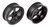 71079  DR10 Drag Front Wheels, Black