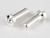 TQW2503  4mm Male Bullets Low Profile (pr.) Silver 18mm