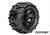 ROPR3004-B0  Morph 1/10 Monster Truck Tire, Mounted on Black Wheels, 0 Offset, 12mm Hex (1 pair)