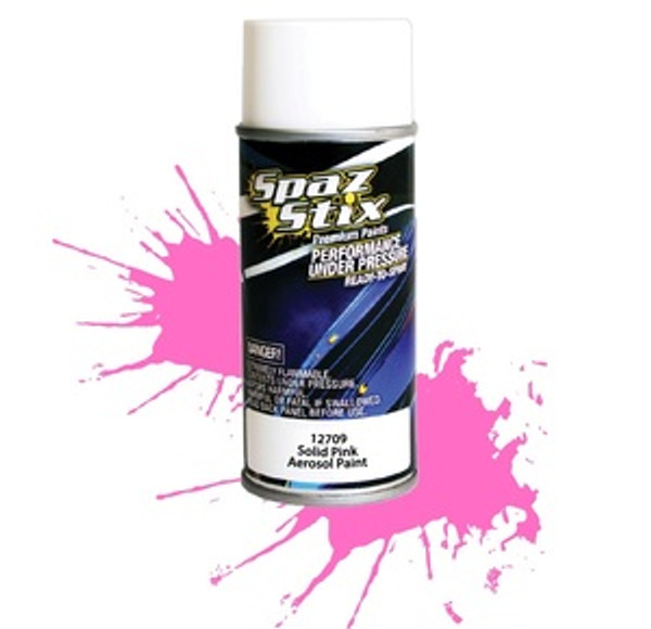 SZX12709  Solid Pink Aerosol Paint, 3.5oz Can