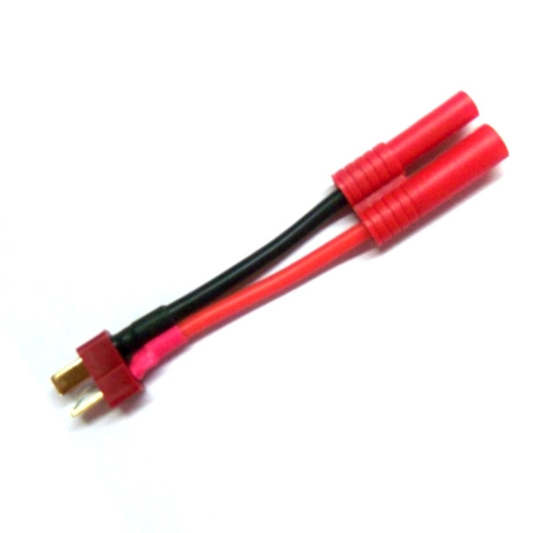 ST-4BTOT  4.0 Banana Plug to Male T Plug  For use on an ESC with Banana 4.0 plug to go to your batteries with a T-Plug