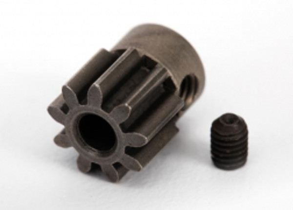 6745   Gear, 9-T pinion (32-p) (steel) (fits 3mm shaft)/ set screw