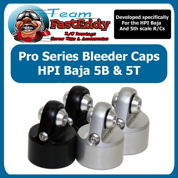 TR270 Team FastEddy Bleeder Cap System for the HPI Baja 5B