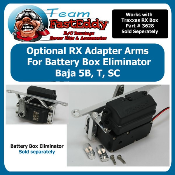 TR801  Team FastEddy Battery Box Eliminator RX box Adapter arms for HPI Baja 5B/5T/5SC