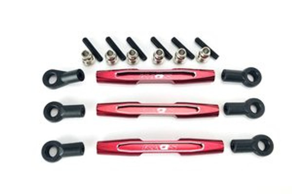 CEGCKD0371  KAOS CNC Aluminum Panhard Bar & Steering Tie Rod (57mm, Red) (3pcs) F450