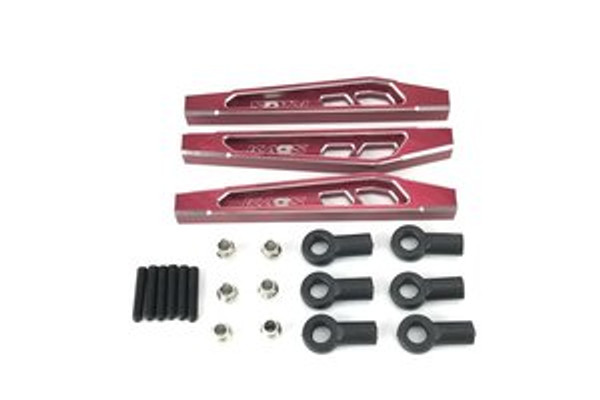 CEGCKD0369  KAOS CNC Aluminum Front Upper & Lower Suspension Links (69mm, Red) (3pcs), F450