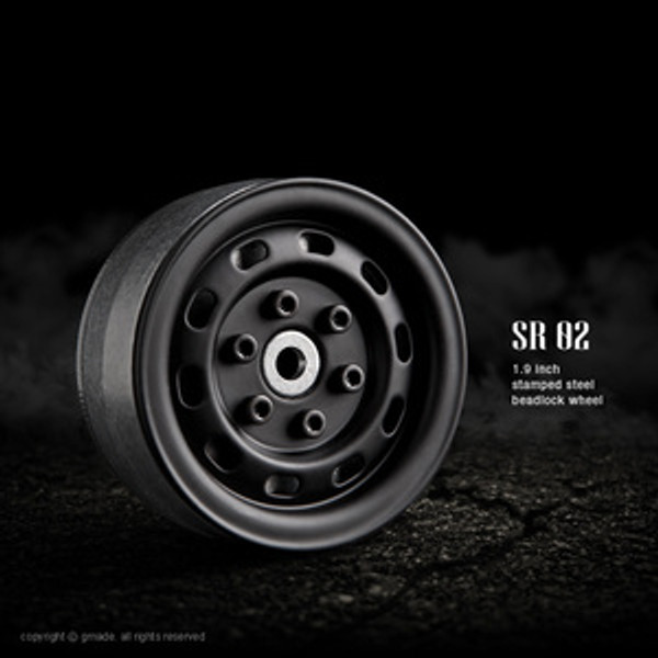 70174  1.9" SR02 Beadlock Wheels (Matt Black) (2)