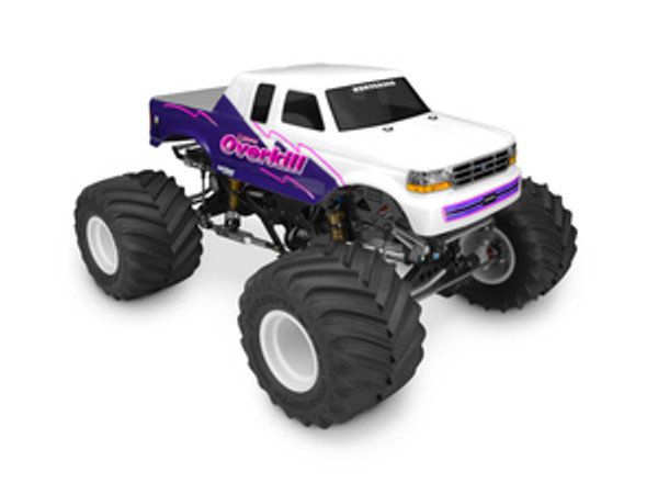 0326  1993 Ford F-250 Super Cab Monster Truck Clear Body w/ Racerback