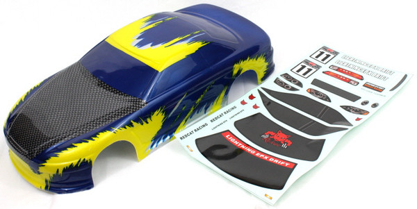 12305 1/10 On-Road Body (Blue/Yellow)(1pc)