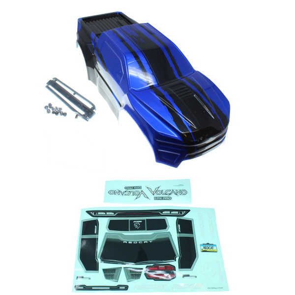 RER14488 1/10 Truck Body with Roof Skids and Spoiler (Blue) (1pc)