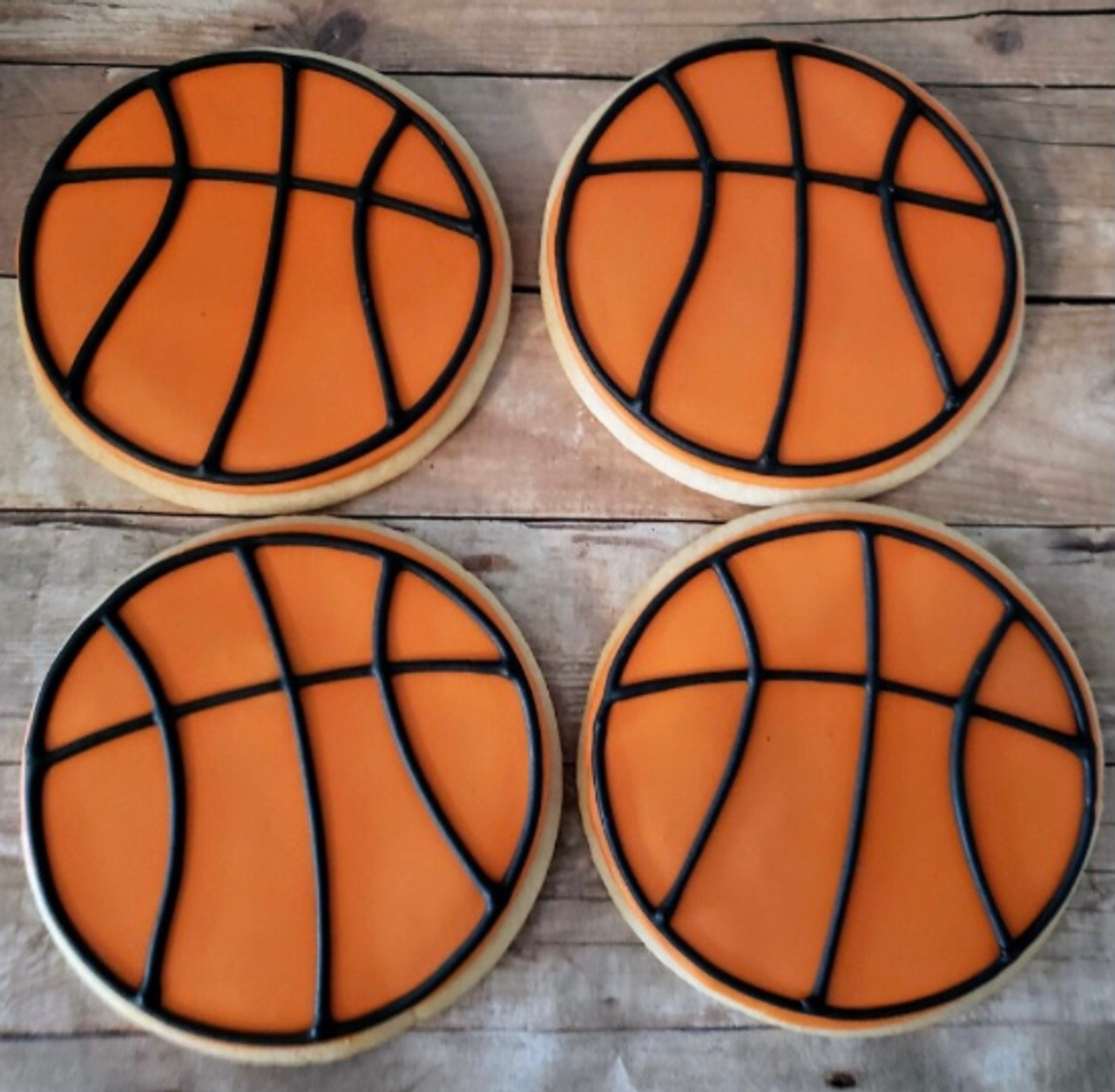 Houston Rockets Basketball Cookies - 1 Dozen – casebakes cookies