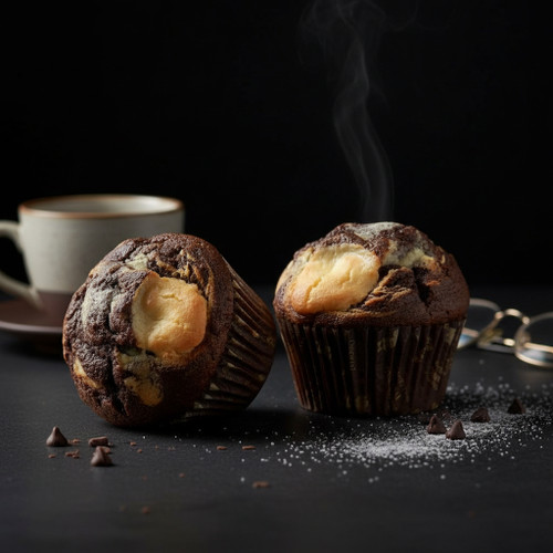 DAIRY KOSHER FOR PASSOVER (NON-GEBRUCHTS) Chocolate Cheese Muffins-12 per 9x13 