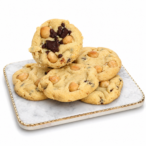 CHOLOV YISROEL DAIRY- Macadamia Chocolate Chunk Cookies-12 Per Tray