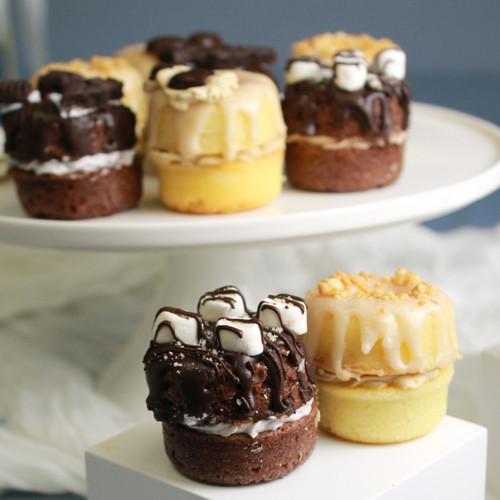 Mini Fancy Cake Donut Stacks-12 per Box