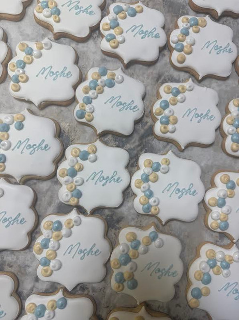 Bubble Plaque Custom Name Cookie - 12 per Tray
