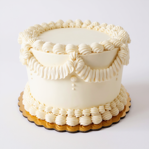 Classic Vintage Ruffle Cake