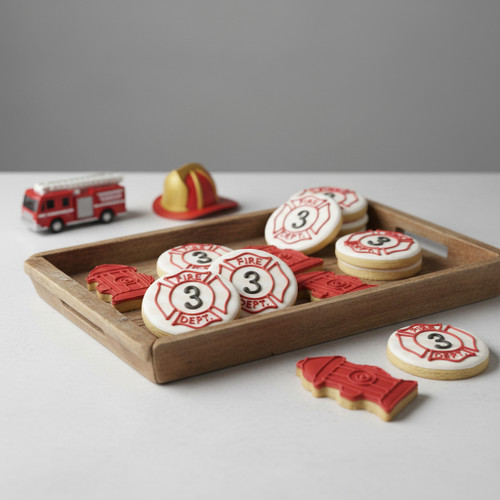 Assorted Fire Department Cookies – 12 per Tray