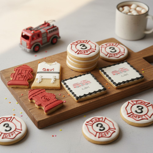Assorted Upsherinish Fire Department Cookies – 12 per Tray
