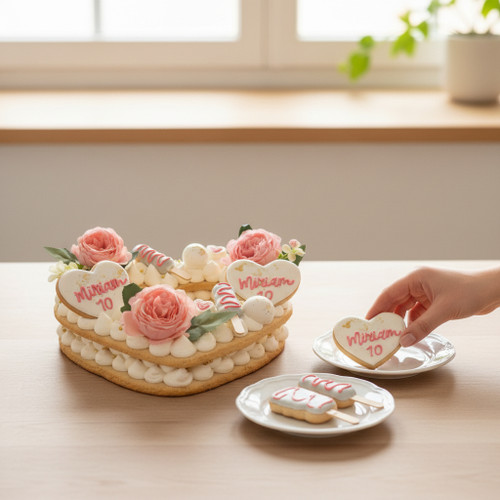 Heart Cookie Cake - LOCAL DELIVERY ONLY