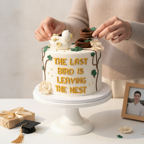 Last Bird to Leave the Nest Cake – 10 Inches - ONLY PICKUP