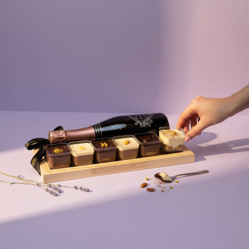 Elegant Wine & Chocolate Gift Set – Centerpiece Wine with Truffles & Assorted Chocolates