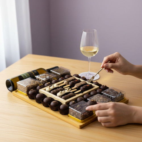 Wine & Gourmet Chocolate Assortment Gift Set